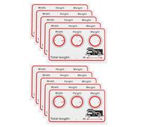 VGOL 10 Pezzi Adesivo Per Camper Camion Roulotte Dimensioni Adesivo Per Display Grande Scritta E Pellicola Automatica Per Camper Roulotte Viaggio Campeggio 10x6 Cm (inglese)