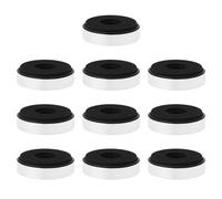 VGOL 10 Pezzi Piedini Di Isolamento Degli Altoparlanti Piedini Rotondi Di Smorzamento Audio Piedino Preamplificatore Amplificatore CD Per Altoparlanti Audio Argento 40x11mm