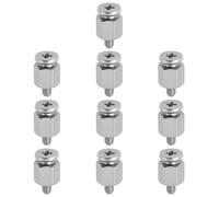 VGOL 10 Pezzi Viti A Testa Esagonale per Montaggio SSD 0,5x0,5 Cm Compatibile con ASUS Silver