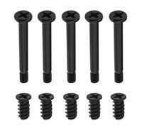 VGOL 100 viti per ventola per case del computer kit viti per ventola per PC alloggiamento viti per radiatore componenti per ventola per computer 50 pezzi # 6-32 x 30 mm e 50 pezzi M5 x 10 mm nero