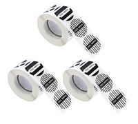 VGOL 1500PCS adesivi di ringraziamento etichetta autoadesiva rotonda etichetta bianca e nera 8 diversi disegni per busta scatola di imballaggio sacchetto di caramelle sacchetto di pane 1,5 pollici