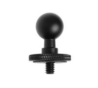 VGOL 17mm Testa a Sfera Convertitore 1/4 Vite Testa/Filettatura per Auto Monitor Pad GPS Cellulare Supporto a Sfera Base Camera Staffa 360 ° Fotografia Panoramica Testa a sfera