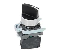 VGOL 1Pc Selettore Interruttore 2 Posizione Interruttore Maniglia Standard Selettore Pulsante XB4-BD21 22mm 1NO 10A/380V Per Apparecchiature Elettriche Nero