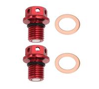 VGOL 2 bulloni magnetici per scarico dell'olio motore, M12 x 1,50 mm, adatti per CRF XR 50-160CC ATV Quad Dirt Pit Bike Monkey Z50 moto rosso