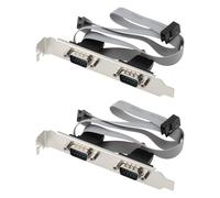VGOL 2 cavi seriali DB9 maschio da porta COM a IDC a 10 pin, 2 porte seriali RS232 per scheda madre del computer, 30 cm
