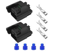 VGOL 2 connettori per fendinebbia H11 3D0941165A compatibile con Audi Compatibile con VW Nebbia Prese per lampadine impermeabili Connettore cablaggio cablaggio