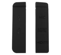 VGOL 2 coperture in gomma compatibili con porte remote per microfono e microfono Canon EOS 7D DSLR HDMI