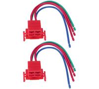 VGOL 2 Pezzi 12V 4 Pin Relè Valvola Solenoide Di Avviamento Spina Cablaggio Spina Lunghezza Filo 14cm Compatibile Con Honda CBR 600 900 929 954 1000 1100XX 1000F