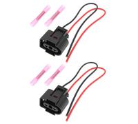 VGOL 2 Pezzi 2 Pin Sensore Liquido Lavavetri Auto Spina A Spirale 1J0973202 6Q0121407 Compatibile Con VW Z112 Compatibile Con Golf 15 Cm