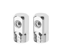 VGOL 2 Pezzi Adattatore Per Presa Da 1/4" Femmina A 1/2" Maschio Adattatore Per Presa In Acciaio Al Cromo Vanadio E Accessori Riduttore Per Lavori Di Costruzione Di Macchinari Industriali