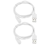 VGOL 2 Pezzi Cavo Di Ricarica USB Per Orologio Intelligente Parte Di Ricambio Cavo Di Ricarica USB Magnetico Caricabatterie Per Orologio Intelligente Compatibile Con OPPO Watch Free OWW206 (bianco)