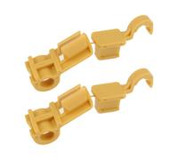 VGOL 2 pezzi clip di supporto cofano clip di supporto cofano anteriore morsetto fermo connettore 1566322 compatibile con Ford KA Mk2 2008-2016 parti di ricambio plastica gialla