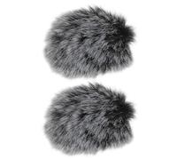 VGOL 2 Pezzi Di Parabrezza Peloso Per Microfono Compatibile Con Hollyland Lark M1 C1 Compatibile Con MOMA M1 Microfono Lavalier Wireless