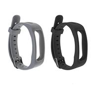 VGOL 2 pezzi di ricambio per cinturino per orologio compatibile con Huawei Honor Band 3e/4e TPU regolabile cinturino da polso impermeabile 150~220 mm nero grigio, 150~220mm, Gomma