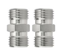 VGOL 2 Pezzi M14x1.5 Raccordo Adattatore Idraulico Tubo Flessibile Connettore Filettato Adatto Per Vari Sistemi Idraulici E Piccoli Escavatori Argento