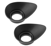 VGOL 2 Pezzi Oculari Di Forma Ovale Di Ricambio Compatibili Con Nikon D850 D810A D810 D800E D800 D500 Df D5 D4S D4 D3X Oculare Mirino Nero