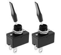 VGOL 2 Pezzi ON/OFF Momentaneo A 2 Pin Molla A Leva Lunga Momentaneo Interruttore A Leva Per Rondella Momentaneo Interruttore Automatico Per Parti Elettriche Dell'auto Parabrezza Rondella Clacson