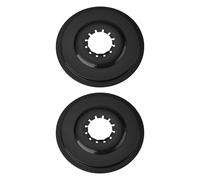 VGOL 2 Pezzi Pararaggi per Ruota Libera 137mm OD 38mm ID Disco di Protezione Posteriore in Plastica per Bici da Montagna Strada e Pieghevoli Nero