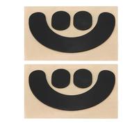 VGOL 2 Pezzi Piedini per Mouse Mouse Skatez Piedini per Mouse da Gioco di Ricambio Tappetino Anti-alip per Mouse da Gioco Compatibile con SteelSeries Rival 3 Nero