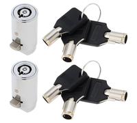 VGOL 2 Pezzi T-Lock Distributore Automatico Blocco Distributore Automatico Distributore Automatico Blocco Macchina Per Bibite Con Chiavetta Tubolare Blocco Macchina Snack Blocco Macchina Caramelle