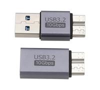VGOL 2 Pezzi USB A Maschio/femmina A USB Micro B Maschio Adattatore Convertitore Per Disco Rigido USB 3.2 Da 10 Gbps Compatibile Con Toshiba Compatibile Con Seagate