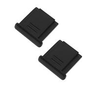 VGOL 2 pz copertura protettiva per fotocamera hot shoe tappo antipolvere compatibile con Nikon compatibile con Panasonic compatibile con fotocamere reflex Olmypus plastica nero