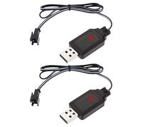 VGOL 2 Pz USB Cavo Di Alimentazione Del Caricatore SM 2P Spina 7.2 V 250 MA Uscita Nichel Cadmio Nichel Idruro Metallico Batteria Per RC Escavatore