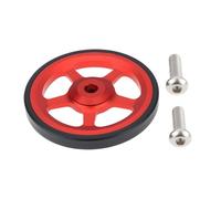 VGOL 2 ruote Easy Wheels 60 mm in lega di alluminio Easywheel compatibili con Brompton bici pieghevole, rosso