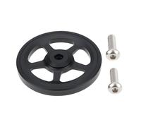 VGOL 2 ruote Easy Wheels da 60 mm in lega di alluminio Easywheel compatibili con Brompton Folding Bike, nero