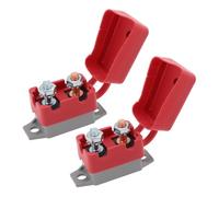 VGOL 2 Set 30A Interruttore Reset 6-48V Fusibile Doppia Batt. con Copr. e Bullone Auto Camion Marino RV Bus TOSA. Moto Barca