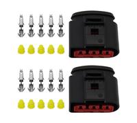 VGOL 2 set di 5 pin MAF Mass Air Flow Connector Kit 1J0973775A connettore femmina impermeabile JPT compatibile con VW compatibile con Audi