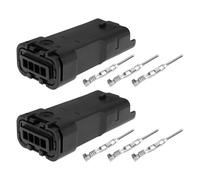 VGOL 2 Set Di Alloggiamenti Per Connettori DDA A 4 Pin Per Motociclette (DT3V) Parte Di Ricambio Compatibile Con Ducati La Conversione Del Caricabatteria Adatto Per Cavi Da Ø1,30mm A 2,60mm