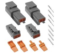 VGOL 2 set di connettori DTM06-2S e DTM04-2P, serie DTM06-2S e DTM04-2P, per auto, moto, camion, barche