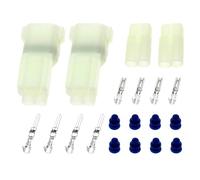 VGOL 2 set di connettori impermeabili a 2 pin per moto, kit di connettori elettrici adatti per veicoli e moto per cavi di diametro 2,5 mm