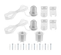 VGOL 2 set di frizione per tende a rullo con staffa in metallo e frizione per tendine a rullo per tubi in alluminio con diametro interno da 38 mm, colore bianco