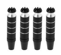 VGOL 2 Set Lega Di Alluminio Trasmettitore RC Stick Estremità M3 Controller Joystick Esteso Pollice Rocker Compatibile con Futaba Compatibile on Spektrum DX8 Nero (30 X 8mm)