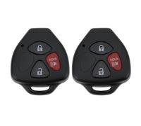 VGOL 2 x 2 + 1 pulsante auto telecomando Shell M0ZB41TG HYQ12BBY compatibile con Toyota Yaris 2007-2014