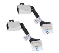 VGOL 2 x DC Power Jack Dock Connector Flex Cable Replacement Compatible with Dell Latitude 3500 3400 Inspiron 15 5583 5584 DC Power Jack Cavo di Ricarica Porta Spina
