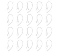 VGOL 20 Pezzi Di Ricambio Ganci Orecchie Anelli Orecchie Ganci In Gel Compatibile con Voyager Edge Compatibile con Samsung Wep 5.6mm-6.2mm Kit Di Ricambio Auricolare Bluetooth Trasparente