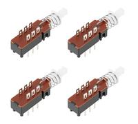 VGOL 20 Pezzi Interruttori Momentanei DPDT 2 Poli 6 Pin 1 Posizione a Pulsante per Macchinine Elettriche Pedali Chitarra ed Effetti Fai da Te