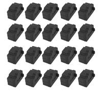 VGOL 20 Pezzi Protezioni In Silicone RJ45 Compatibile Con Pylontech US2000 US3000 US5000 Tipo B 10x12,5x8mm Coperture Per Porte Batterie Nere