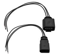 VGOL 2PCS 3 pin sensore di livello dell'olio connettore presa cablaggio (maschio e femmina) compatibile con Audi 1J0973703 8K0973703 3D0973703 parti di ricambio automobilistiche