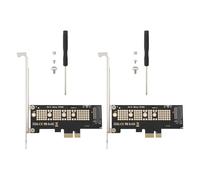 VGOL 2PCs Adattatore Da M.2 NVMe SSD A PCI-E 4.0 Per 2230 2242 2260 2280 PCIe X1 Supporto Per l'installazione M-key XP941 SM951 PM951 A110 M6e SSD