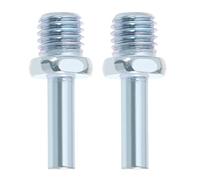 VGOL 2PCS Adattatore Per Trapano Filettatura M14 A 8mm Adattatore Per Punte A Corona Con Gambo Tondo Per Accessori Di Ricambio Per Utensili Elettrici Per Trapano Lunghezza 45mm Argento