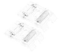 VGOL 2PCS Piedini A Rullo A Scatto Compatibile con Brother Compatibile con Singer Piedini A Rullo In Pelle Per Macchine Da Cucire Domestiche A Gambo Basso Con Sistemi A Vite