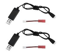 VGOL 2Set 3.7V Batteria Al Litio Bilanciamento Linea di Ricarica USB a XH2.54 Connettore a JST Convertire Linea per RC Aircraft Drone FPV Ricambi Lipo Caricabatterie Parti