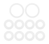 VGOL 2Set Guarnizioni Guarnizioni Guarnizioni In Gomma Set A + B/C Compatibile Con Bestway Coleman SaluSpa Compatibile Con Lay-Z-Spa Compatibile Con Airjet Nuova Forma Della Pompa