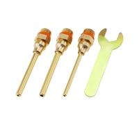 VGOL 3 Pezzi Ugelli Per Pistola Per Colla A Caldo 3 Dimensioni 70 Mm Ugello Per Pistola Per Colla In Rame Con Kit Di Assortimento Di Chiavi Per Riparazioni Domestiche Progetti Fai Da Te In Ottone