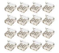 VGOL 30 Pezzi USB 2.0 Tipo A Connettore Femmina 4 Pin Presa PCB Angolo Retto Per Computer Telefono Cellulare