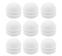 VGOL 36 tappi di plastica per inserti per tubi rotondi, inserti a cupola, tappi per mobili, accessori per sedie, gambe da tavolo, 25 mm, colore: bianco